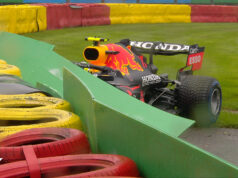 VIDEO: Sergio Pérez crashes Red Bull before starting the race at Spa